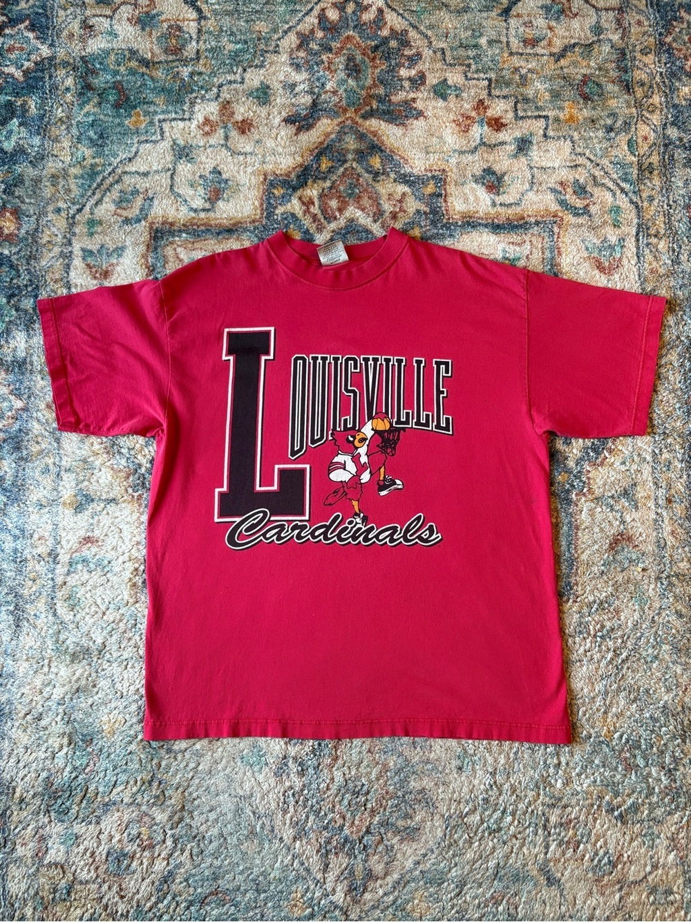 Vintage Louisville Cardinals Basketball T-shirt Large